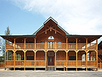 Large Lodge Type Log Home